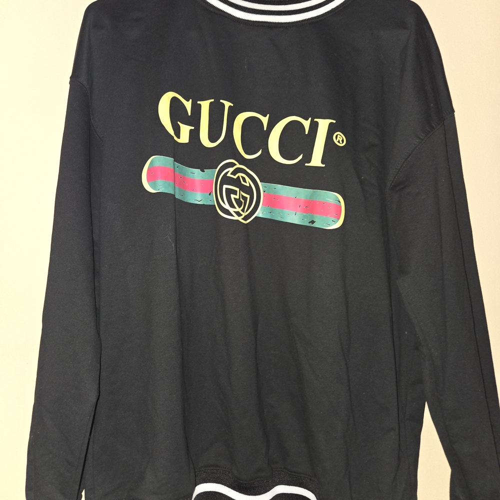 Gucci Black Sweatshirt with Logo